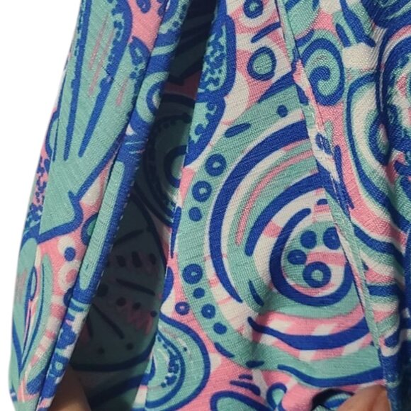 Simply Southern Pink and Blue SWIRLY Top Seashells Beach Small - Picture 8 of 16